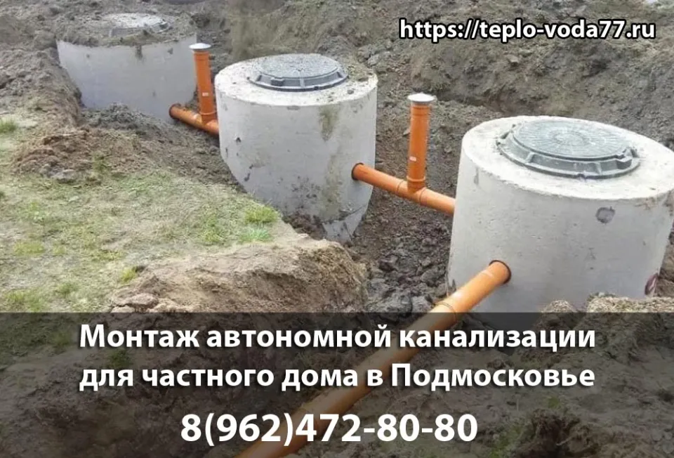 Монтаж автономной канализации в Клине под ключ быстро и недорого